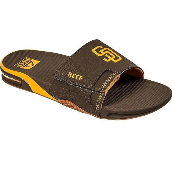 Reef Fanning x MLB San Diego Padres Slides Sandals‎ Men's Size 13 New