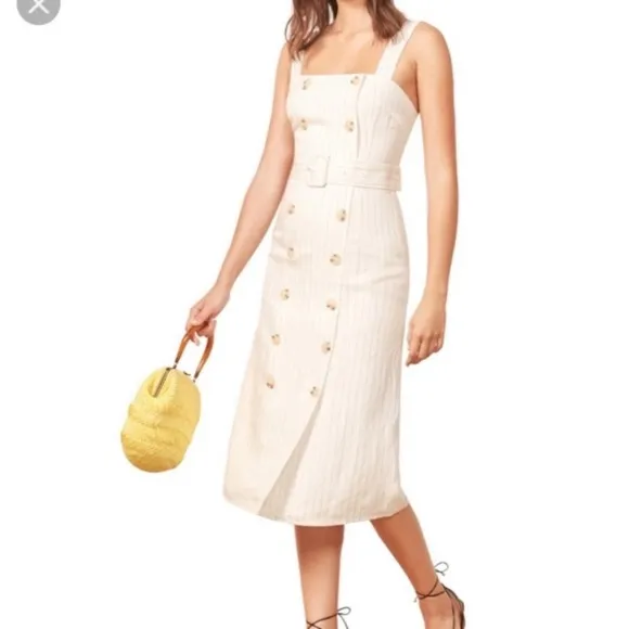 Reformation Palma dress in Gordon Stripe