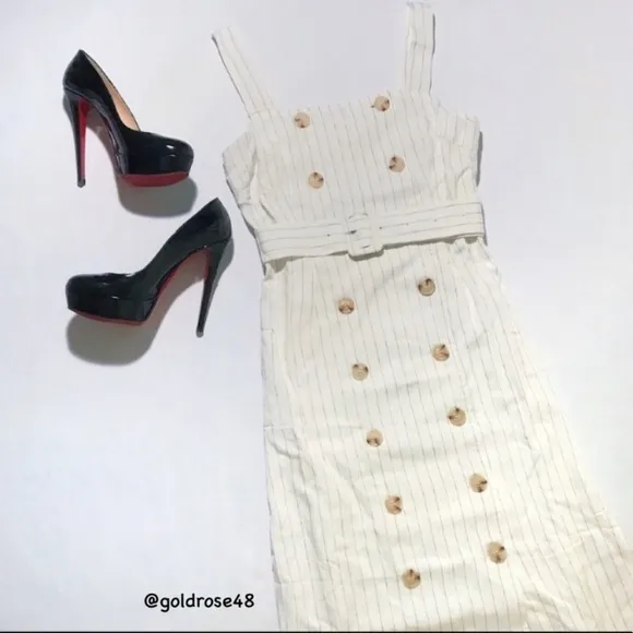Reformation Palma dress in Gordon Stripe