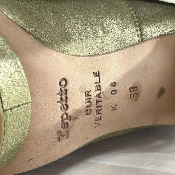 Repetto Paris Women 38 US 7 Garbo Oxford Pumps Lace Up Round Toe Leather Shoes