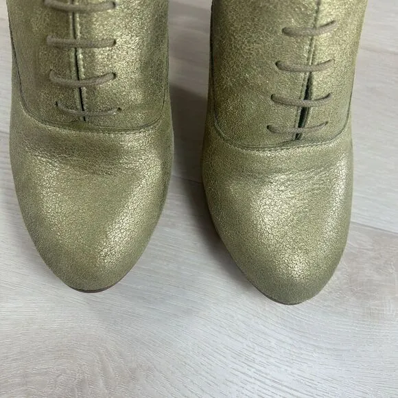 Repetto Paris Women 38 US 7 Garbo Oxford Pumps Lace Up Round Toe Leather Shoes
