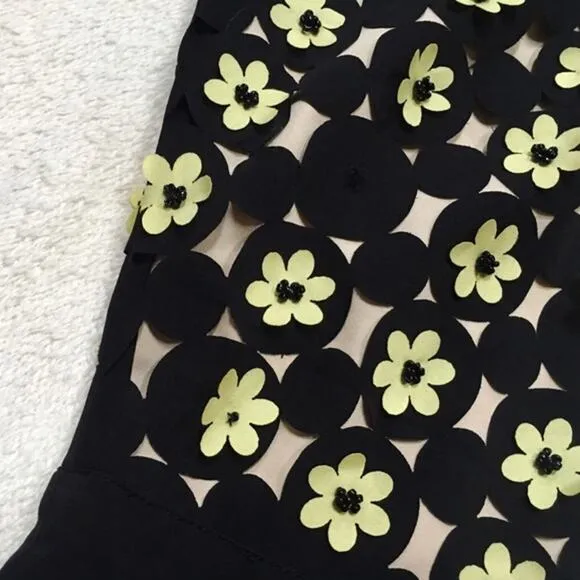 River Island Beaded Flower Midi Skirt | Sz 4