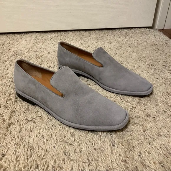 ROBERT CLERGERIE Flats / Loafers OLYMPIA 8 Grey - Sz 7.5 M (EU 37.5) France NEW!