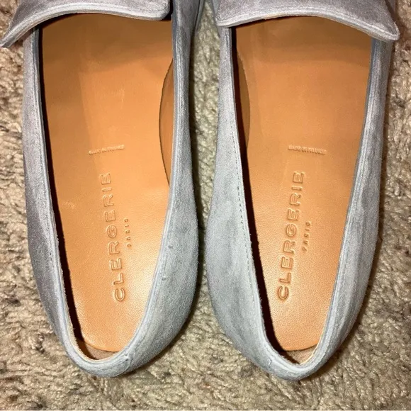 ROBERT CLERGERIE Flats / Loafers OLYMPIA 8 Grey - Sz 7.5 M (EU 37.5) France NEW!