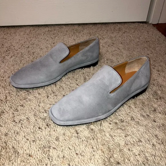ROBERT CLERGERIE Flats / Loafers OLYMPIA 8 Grey - Sz 7.5 M (EU 37.5) France NEW!