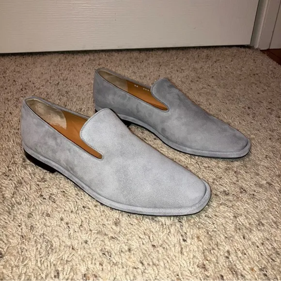 ROBERT CLERGERIE Flats / Loafers OLYMPIA 8 Grey - Sz 7.5 M (EU 37.5) France NEW!