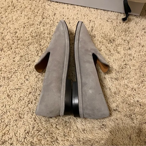 ROBERT CLERGERIE Flats / Loafers OLYMPIA 8 Grey - Sz 7.5 M (EU 37.5) France NEW!
