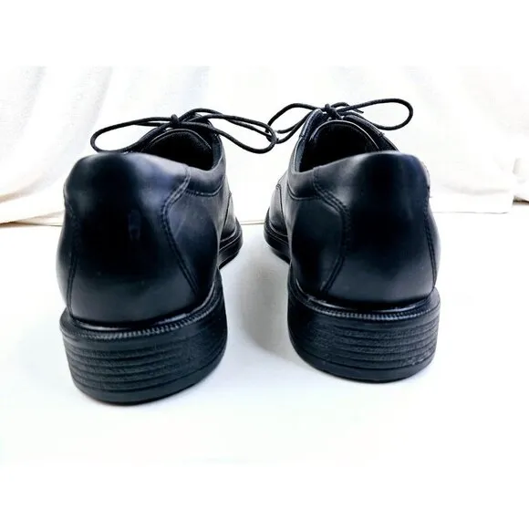 Rockport Size 13 Men's Margin Black Oxford Low Lace Leather Shoes NEW