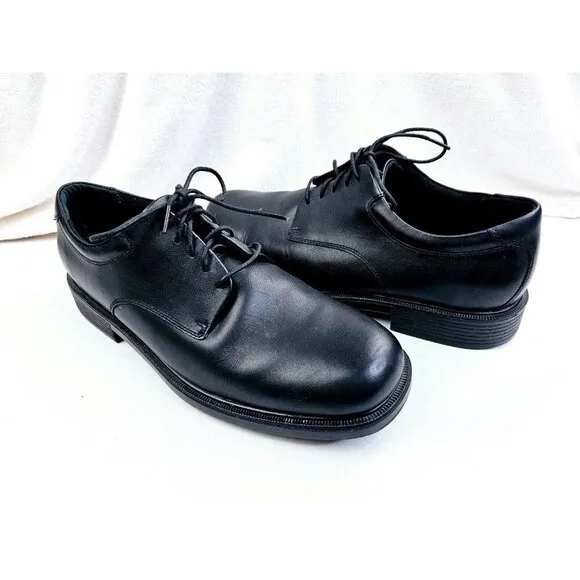 Rockport Size 13 Men's Margin Black Oxford Low Lace Leather Shoes NEW