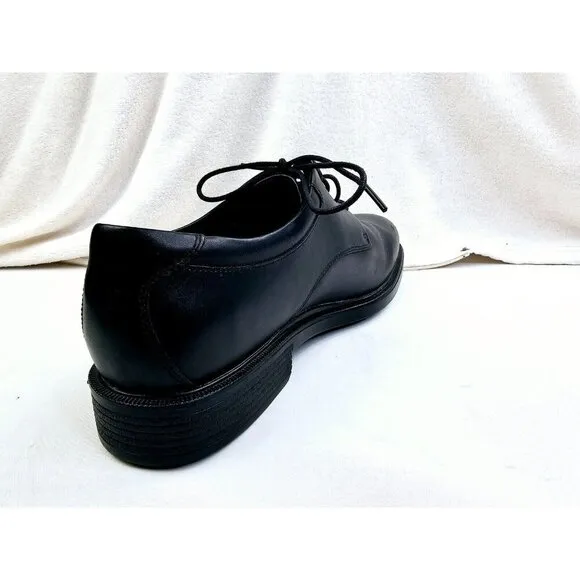 Rockport Size 13 Men's Margin Black Oxford Low Lace Leather Shoes NEW