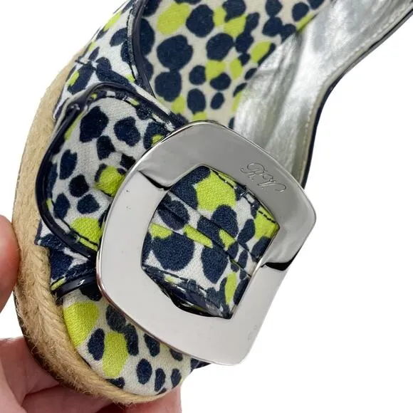 Roger Vivier Cordella Espadrille Wedge Slingback Sandals size 38 / US7-7.5