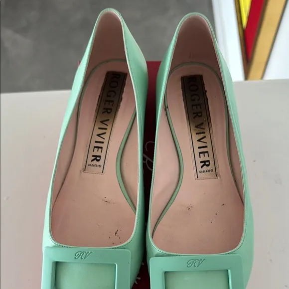 Roger Vivier Mint Flats - 8