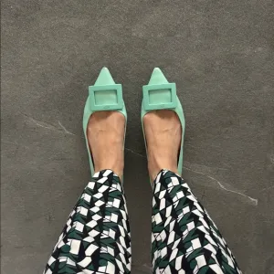 Roger Vivier Mint Flats - 8