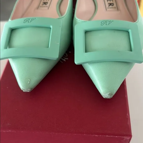 Roger Vivier Mint Flats - 8