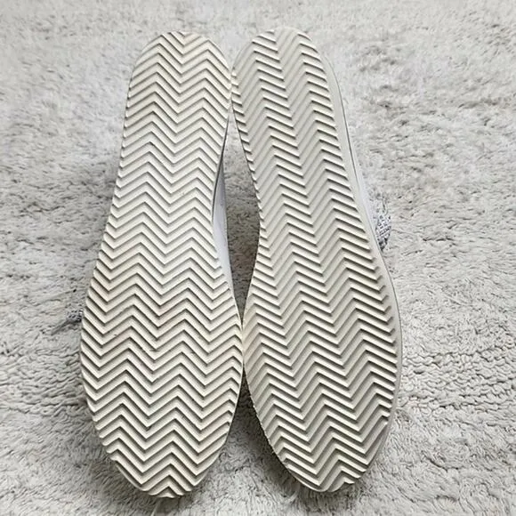 RON WHITE NICHOLE ICE WHITE LEATHER SNEAKERS POINTED TOE SIZE 7.5US 38IT