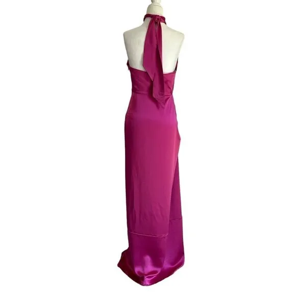 Ronny Kobo Zadena Dress in Hot Magenta Medium New Womens Maxi Long Gown
