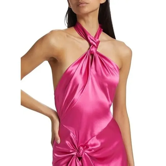 Ronny Kobo Zadena Dress in Hot Magenta Medium New Womens Maxi Long Gown