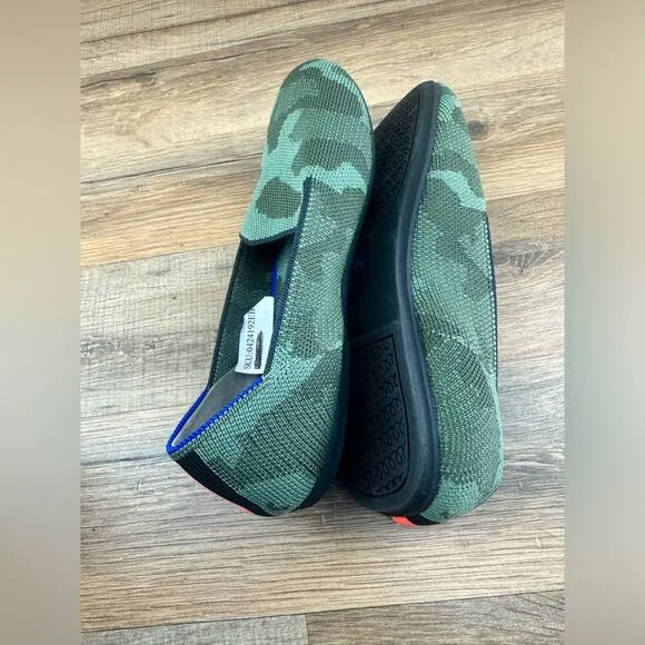 Rothy’s  Camo Slip-On Size  4K Girls Green Flats Youth Shoes