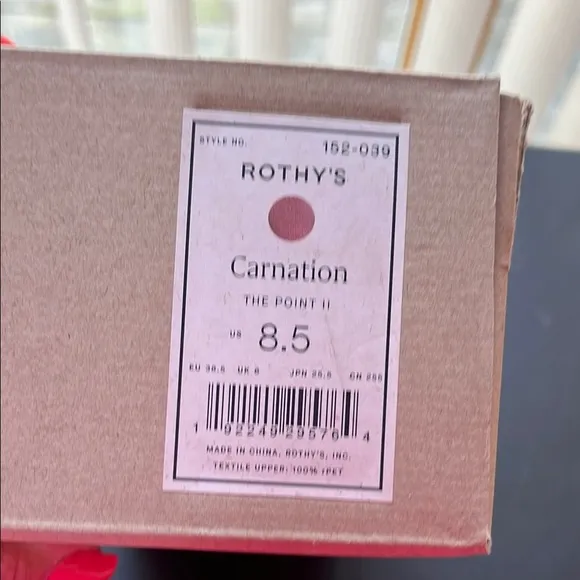 Rothy's Carnation The Point II Pink Flats Size 8.5