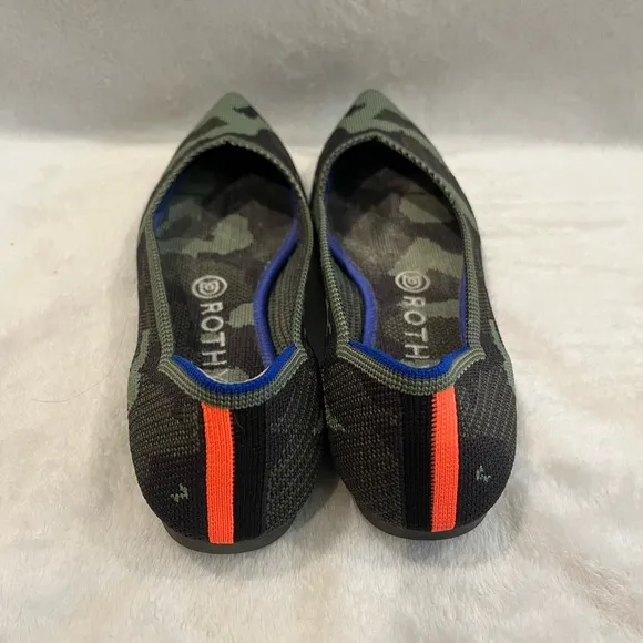 Rothy's Green and Black Camouflage Flats