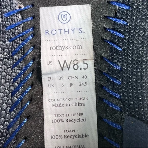 Rothy's Retired The Point Gray Camo Camouflage White Halo Pointed Flats Shoes