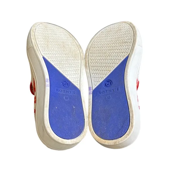 ROTHY's The Kids Sneaker Flames Slip on Flats Shoes Toddler Size 10 Unisex