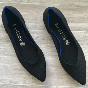 Rothy’s The Point Black flats size 8