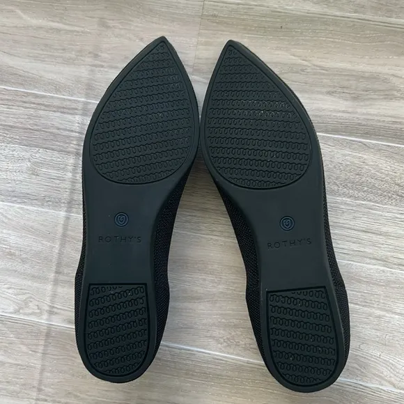Rothy’s The Point Black flats size 8
