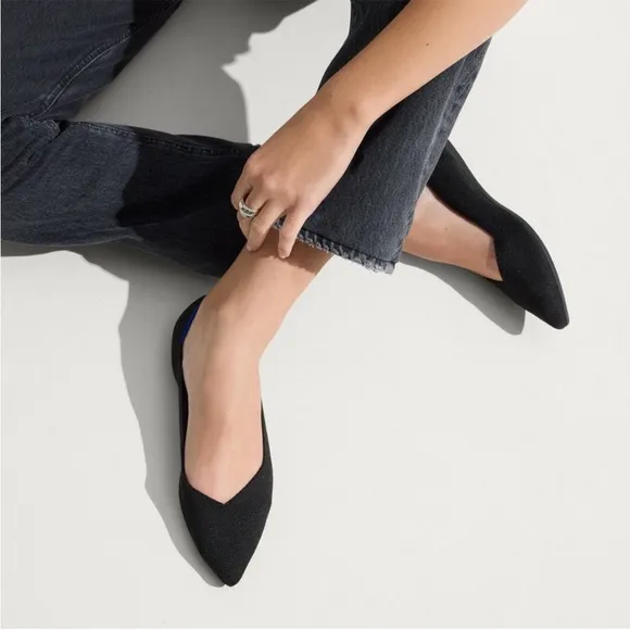 Rothy’s The Point Black flats size 8