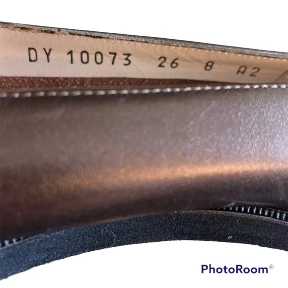 Salvatore Ferragamo Boutique Bronze Flats Shoes Size 8 A2