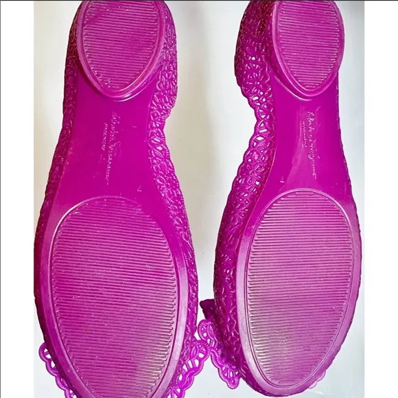 Salvatore Ferragamo Nilly bow ballerina flats jelly shoes