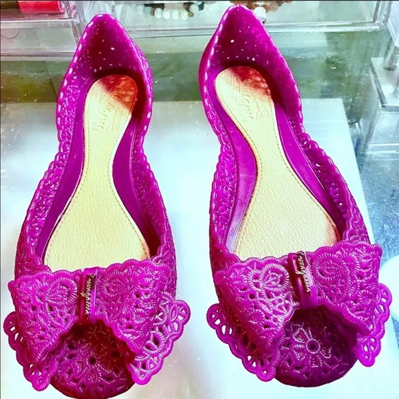 Salvatore Ferragamo Nilly bow ballerina flats jelly shoes