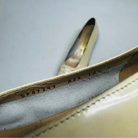 Salvatore Ferragamo pale yellow Women's Shoes size 10.5