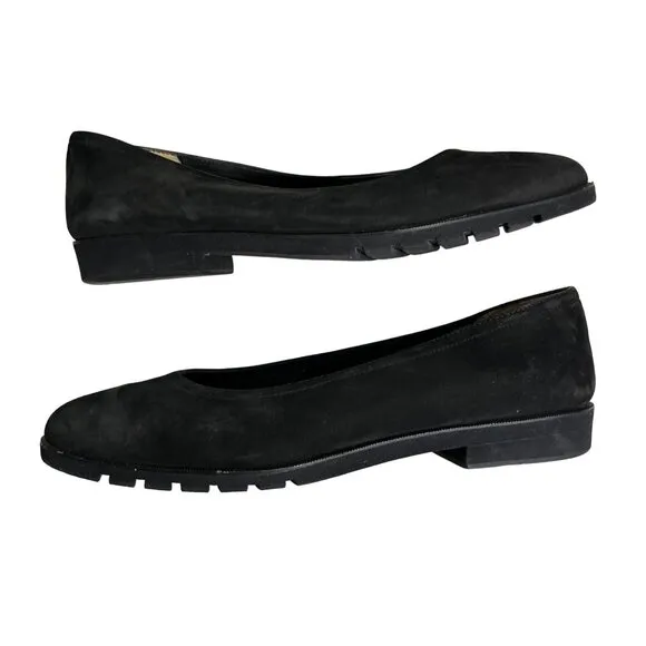 Salvatore Ferragamo shoes Women's 7.5 flats black round toe