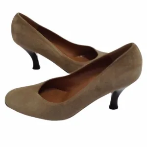 Salvatore Ferragamo Suede Slip On Pumps Size 8 2A