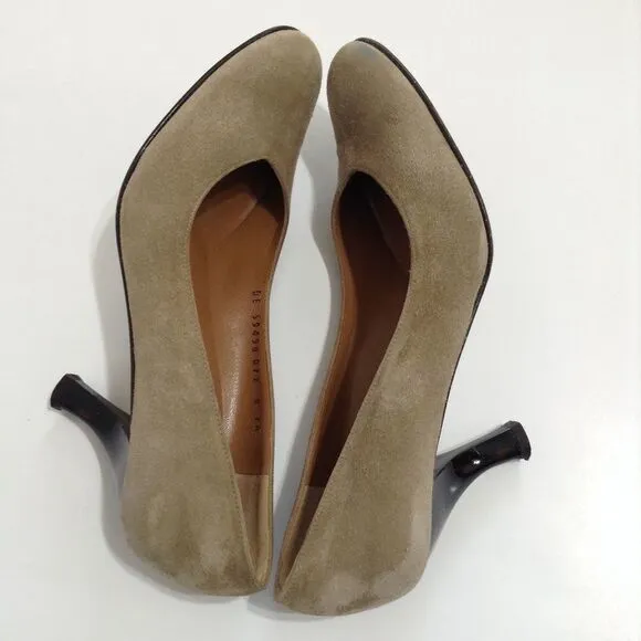 Salvatore Ferragamo Suede Slip On Pumps Size 8 2A