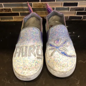 Sam Edelman Blaine Lina Fairy glitter kids girls shoes youth size‎ 12