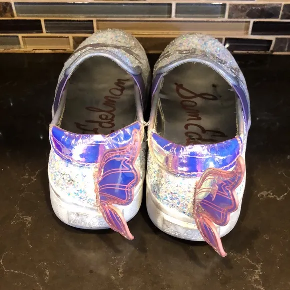 Sam Edelman Blaine Lina Fairy glitter kids girls shoes youth size‎ 12