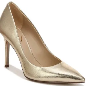Sam Edelman Hazel Metallic Leather Pointed Toe Pumps
