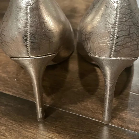 Sam Edelman Hazel Metallic Leather Pointed Toe Pumps