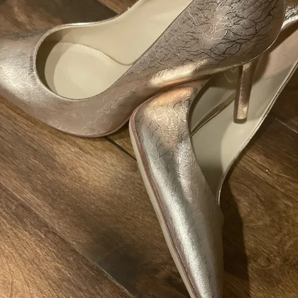 Sam Edelman Hazel Metallic Leather Pointed Toe Pumps