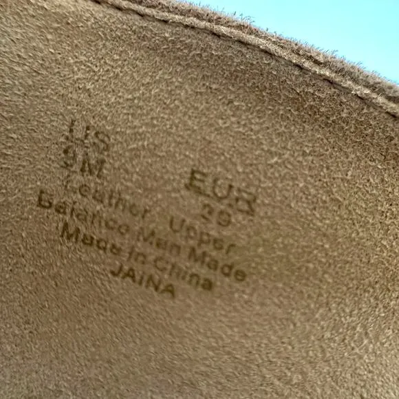 Sam Edelman Jaina Suede D’Orsay Heels Nude Tan Size 9M