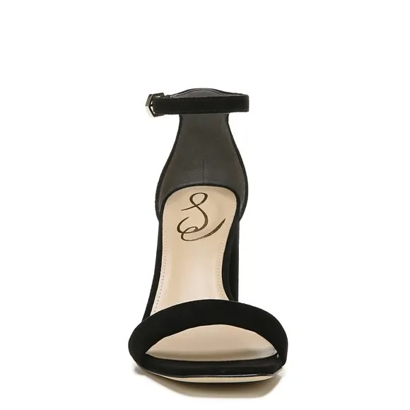 SAM EDELMAN WOMEN'S DANIELLA SANDAL, BLACK SUEDE, 7 M US