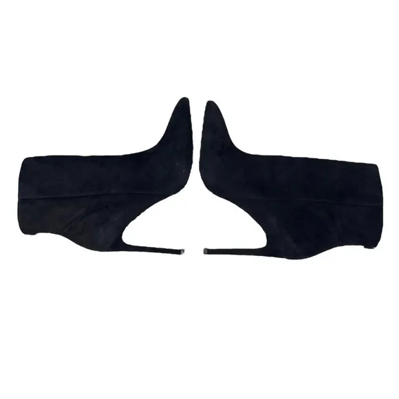 Sam Edelman Wrenley Heeled Boots Black Suede Leather 9