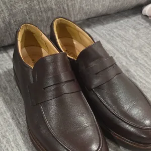 Samuel Hubbard Men's Ivy Legend Brown Penny Loafer Vibram Sole Size 10.5