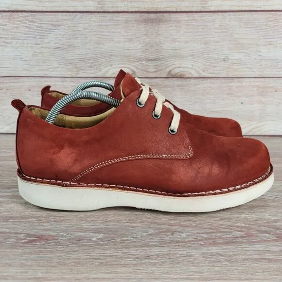 Samuel Hubbard Oxford Dress Shoes Men's Size 10 Hubbard Free Nubuck Leather Lace