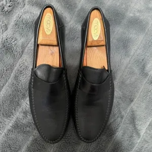 Santoni Men’s Leather Black Dress Shoes Size 9.5