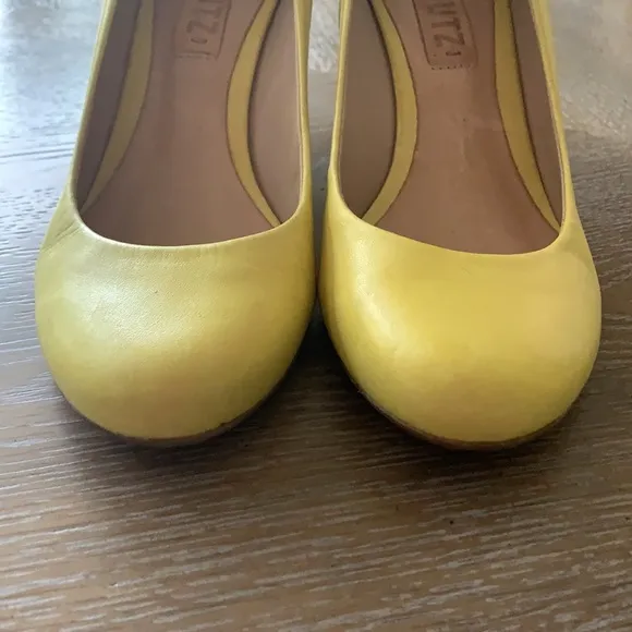 SCHUTZ Espadrille Leather Wedge Pumps Shoes 5