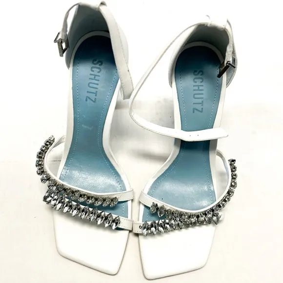 Schutz Linsey rhinestone heels