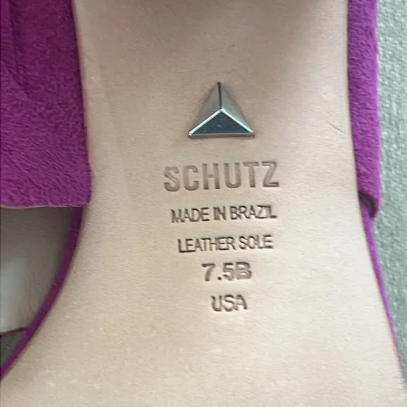 Schutz Rashne Double Strap Suede Sandals